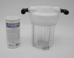 IPL elight SHR diode laser water filter housing with PP sediment filter 1 micron inside 5 inch with 2 connectors